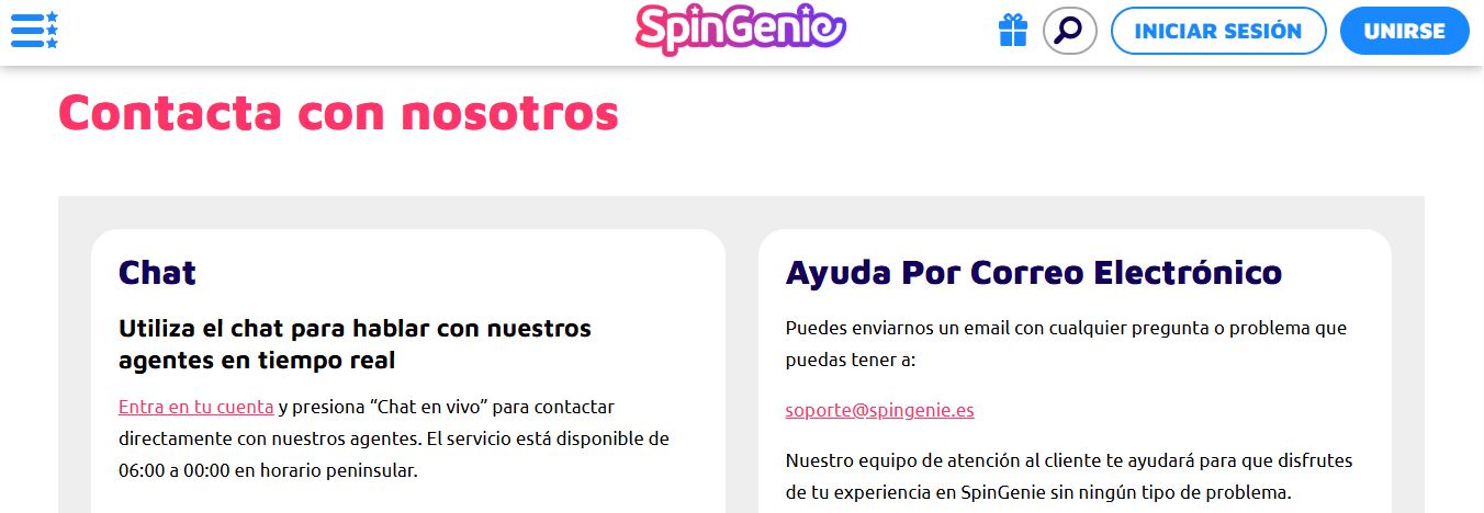 Contacta con los agentes de soporte en tiempo real